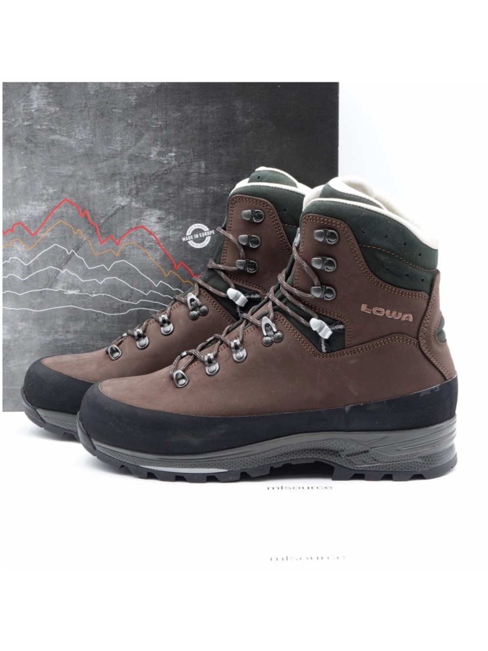 NEW Men's LOWA Baffin Pro LL II Waterproof Hiking Boots 010422-4037 Chestnut